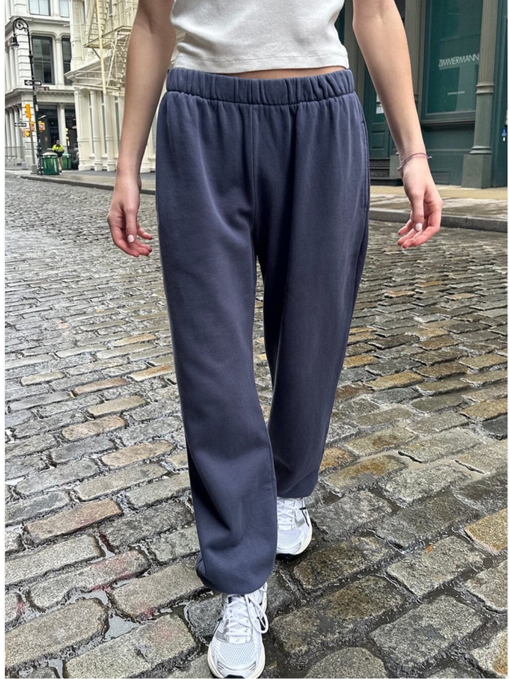 Brandy Melville Rosa Sweatpants Gray Blue Small